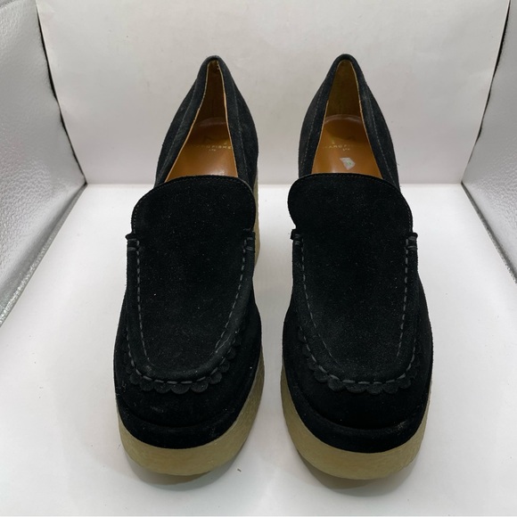 Marc Fisher LTD Lina Suede Leather Chunky Platform Loafers Size 7.5 - Picture 3 of 10